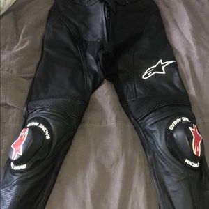 Leather Motorcycle Pants Mens size 34